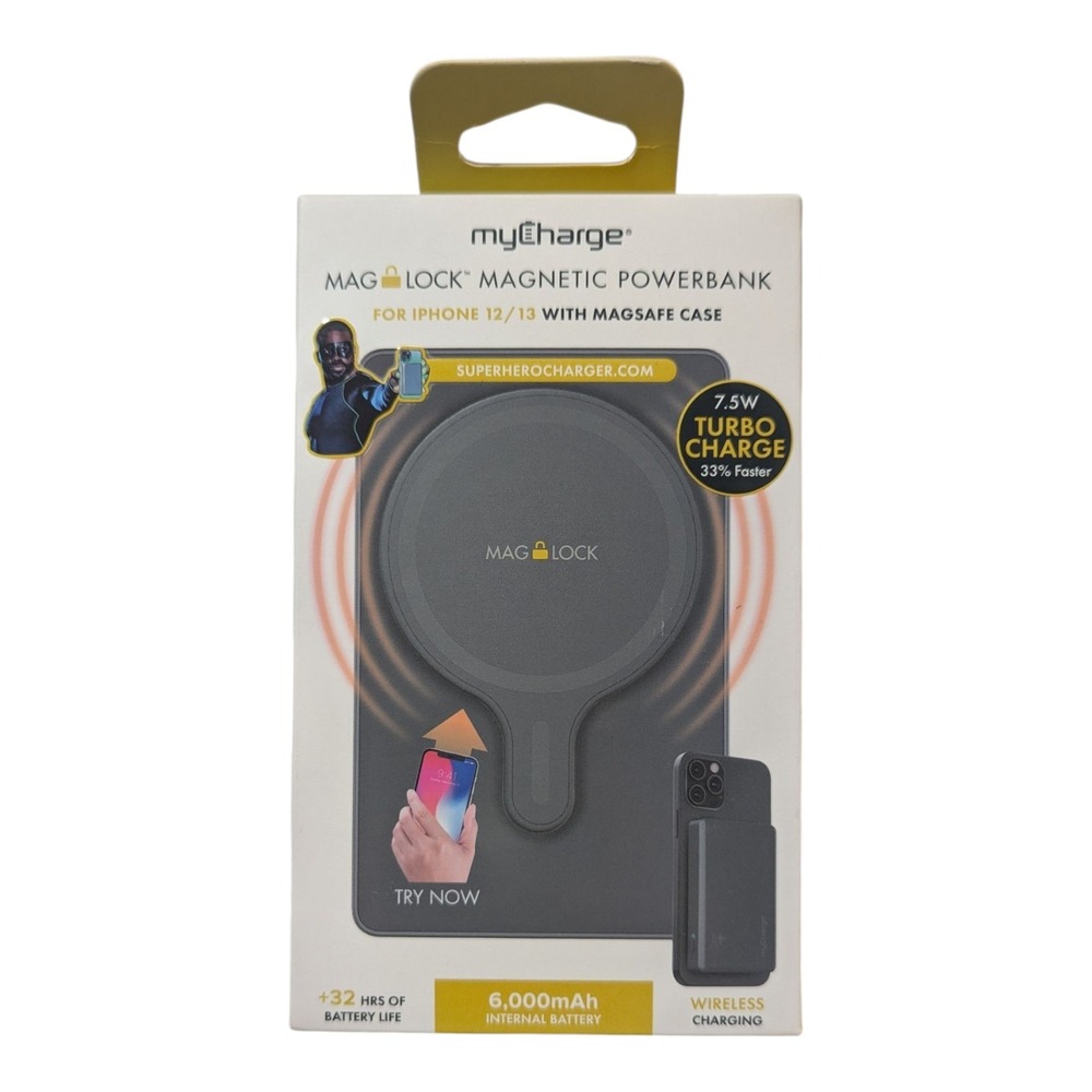 V5-N MyCharge Maglock Magnetic Power Bank 6000mAh For iPhone 12 Or Recent Models